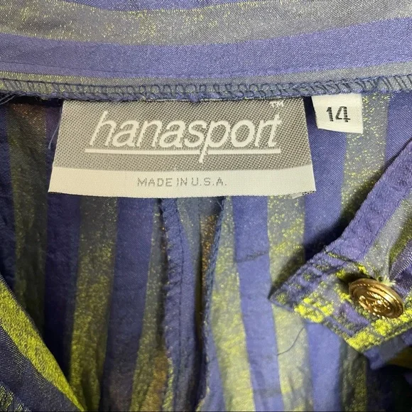 90s Metallic Striped Shorts - Picture 8 of 9